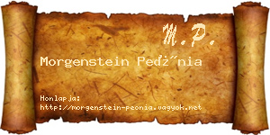 Morgenstein Peónia névjegykártya